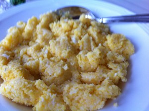 Creamy Polenta with Mozzarella Cheese