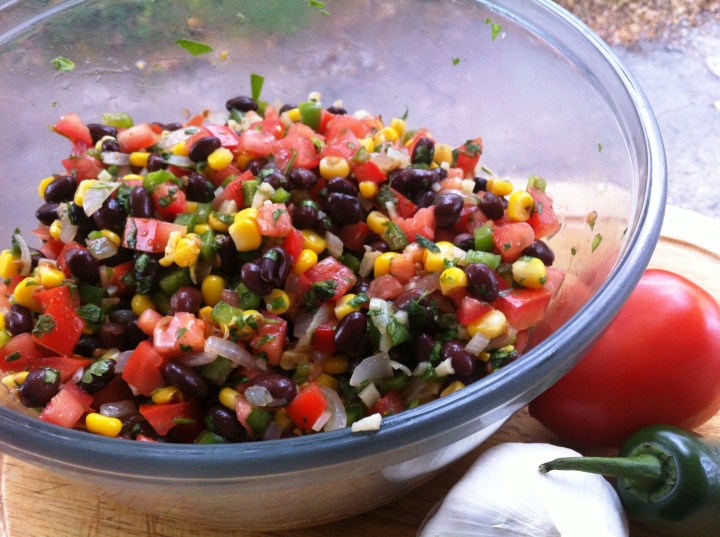 Corn, Tomato, and Black Bean Salsa