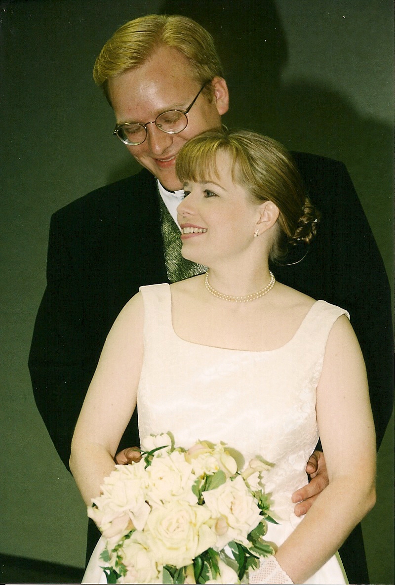 Jathan and Heather on their wedding day