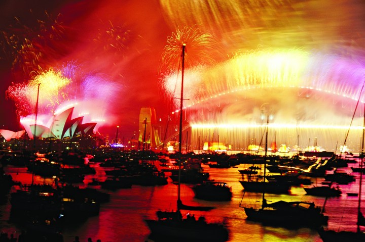 Fireworks light up Sydney Harbour
