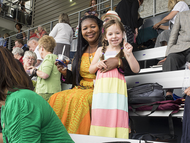 Friends at Husky Stadium in Seattle