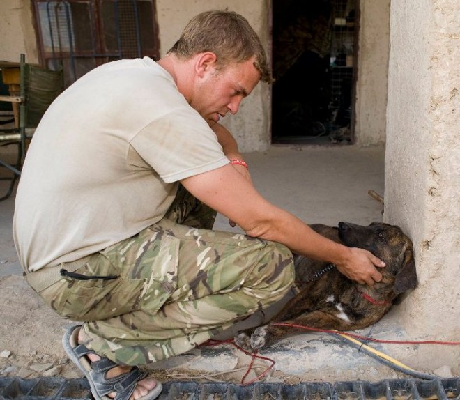 Captain Mark Townsend and K9