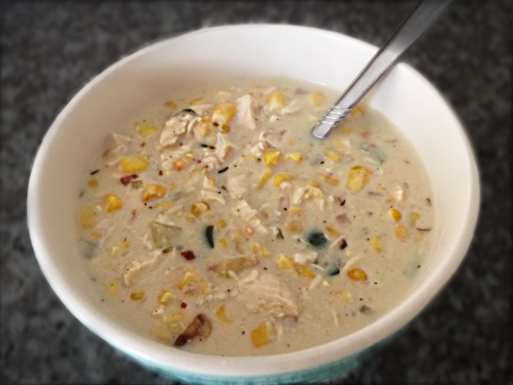 Chicken Corn Chowder with Poblano Chilies
