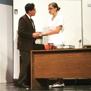 Victor Vargas and Esperanza Hurley in HARVEY