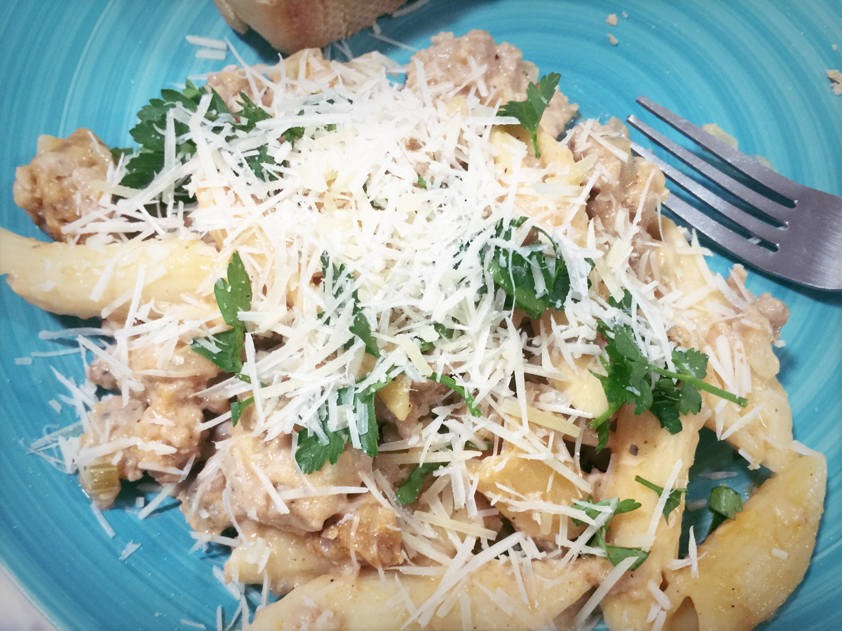 Penne with Italian Chicken Sausage and Fennel