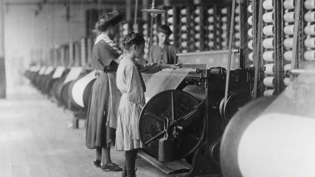 Textile mill workers