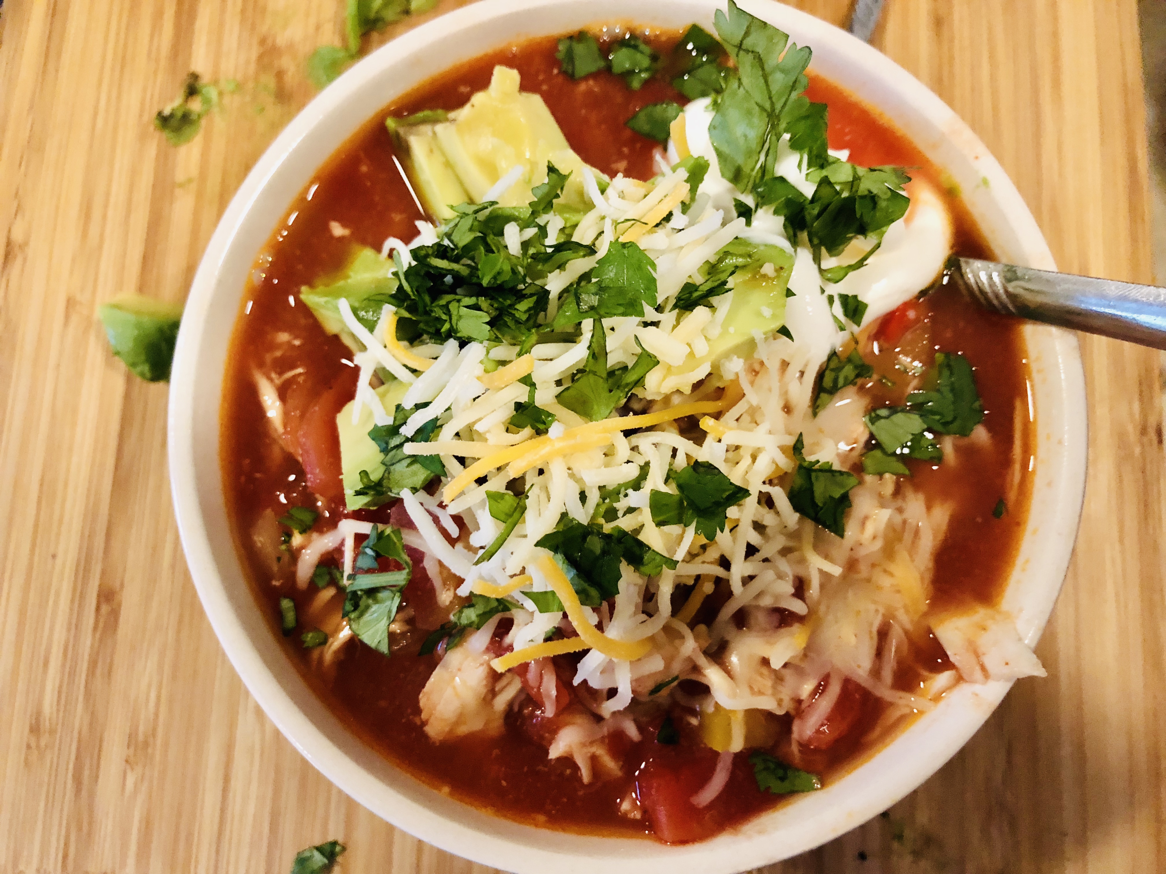 Slow Cooker Chicken Tortilla Soup