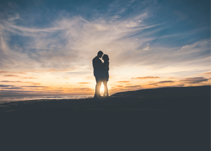 Couple at sunset