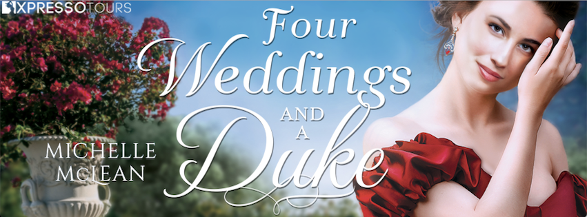 Four Weddings and a Duke blog tour banner