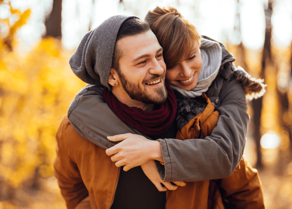 Couple in autumn