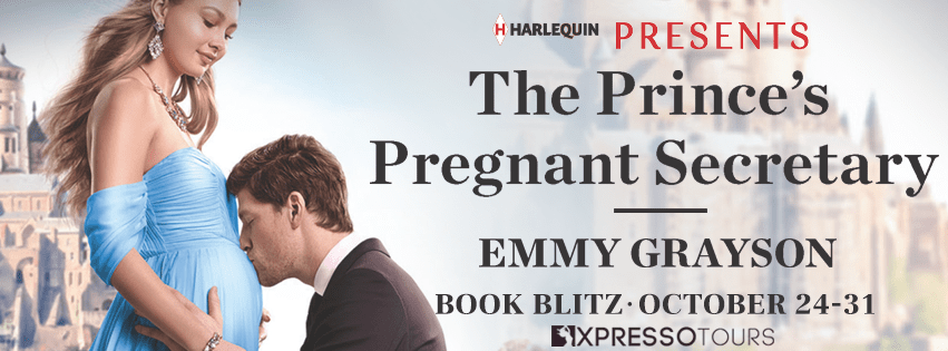 The Prince's Pregnant Secretary book tour banner