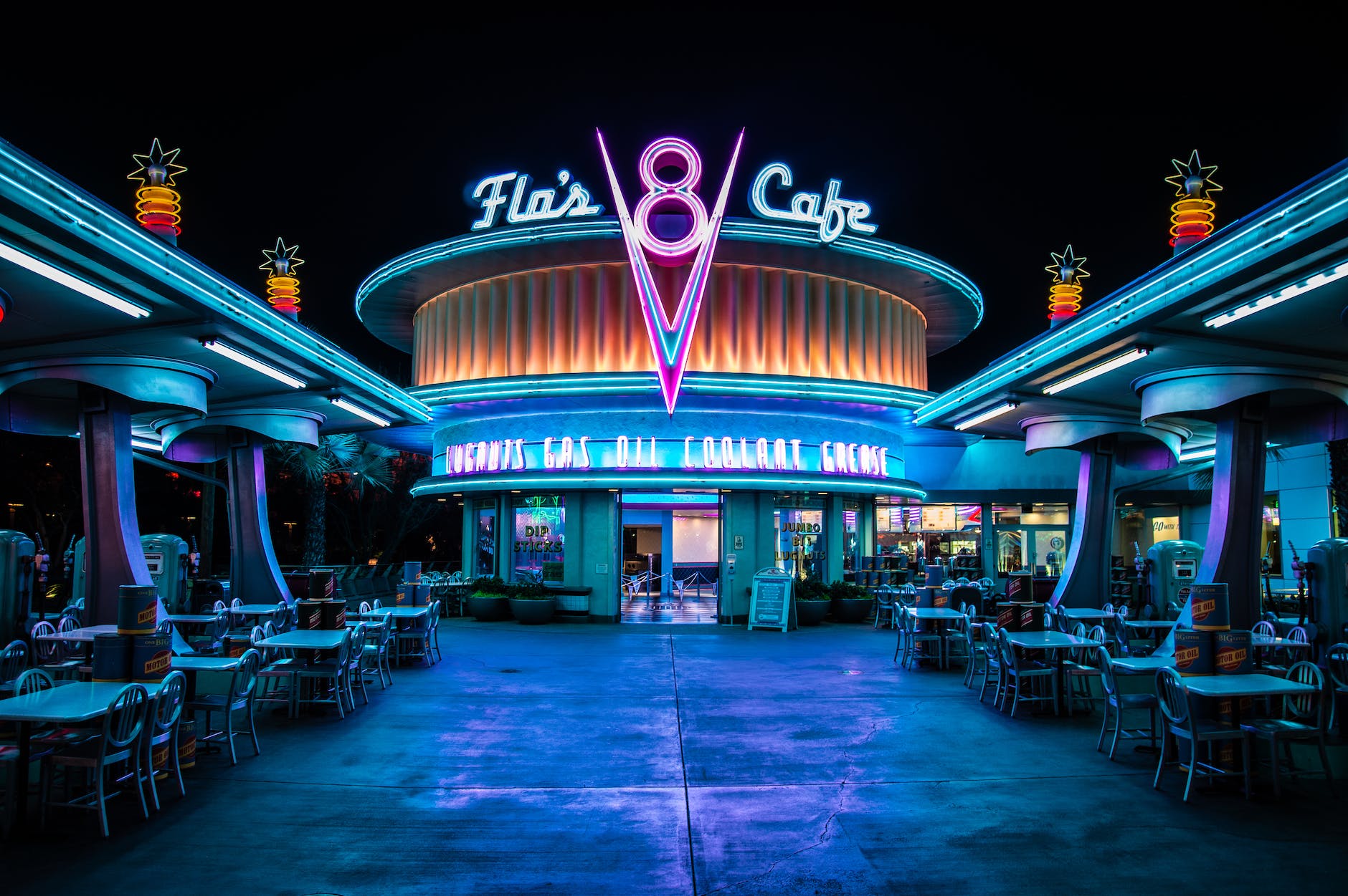 Flo's V8 Cafe in Cars Land at Disney's California Adventure Park