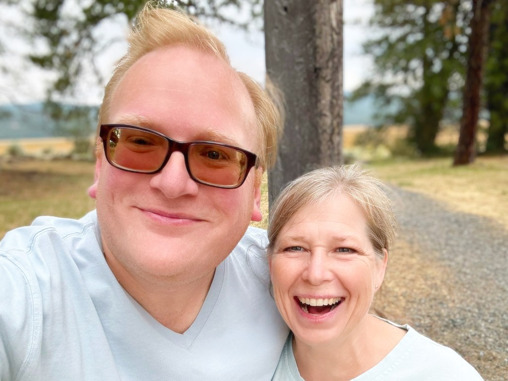 Jathan and Heather outside of Weed, California