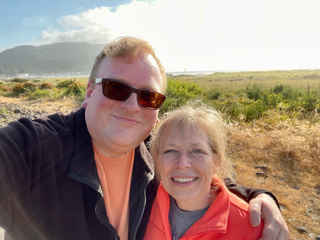 Jathan and Heather at Oregon's Seaside Cove